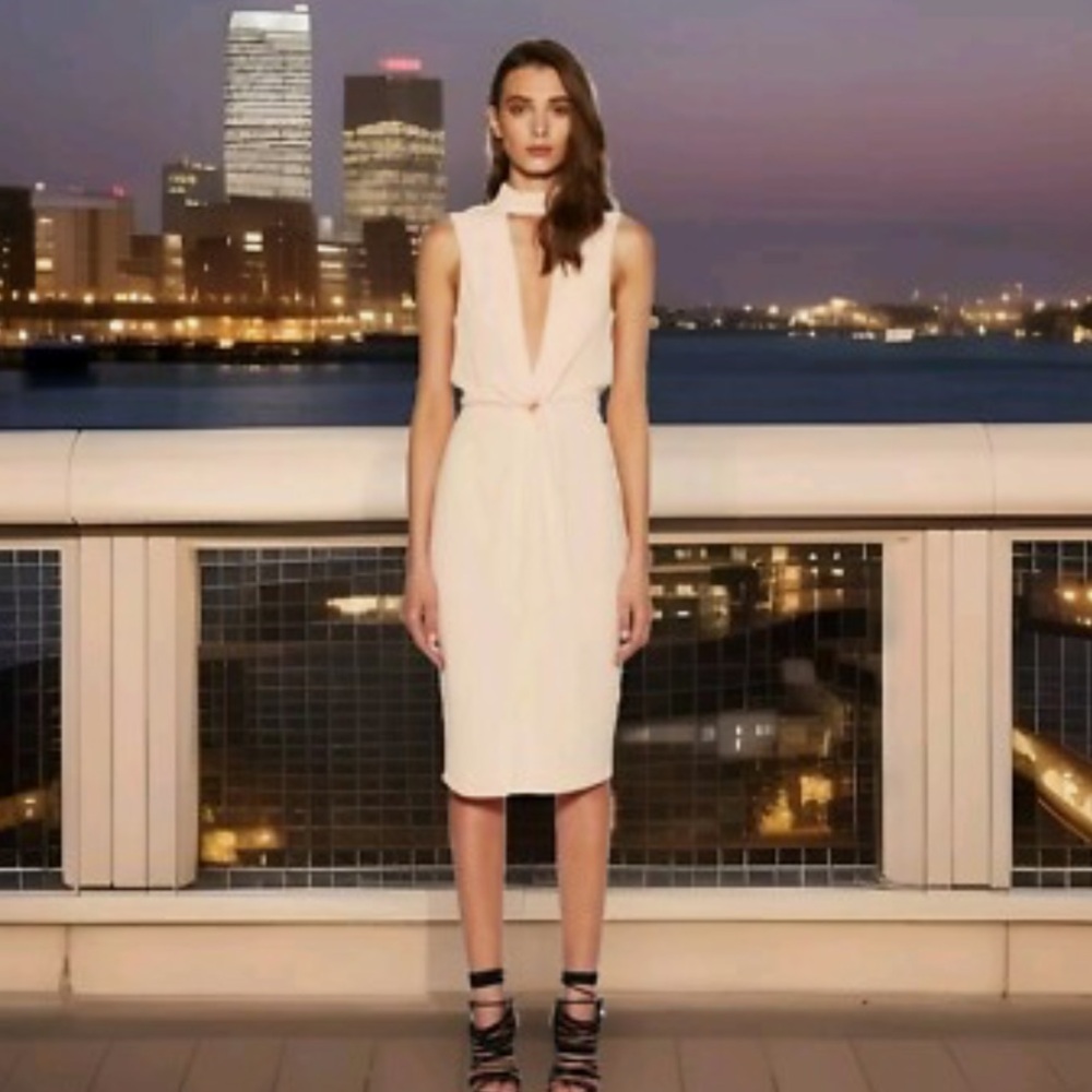 Bec and Bridge Halter Front Twist Dress
